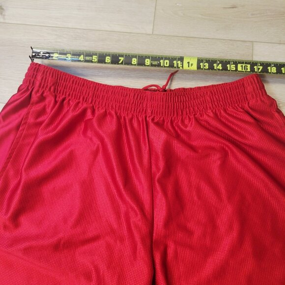 Nike Shorts Men 3XL Adult Red Athletic Training Polyester Basketball Y2K - Picture 4 of 6